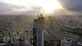 Vue aérienne de Tel-Aviv, en Israël, le 1er décembre 2021