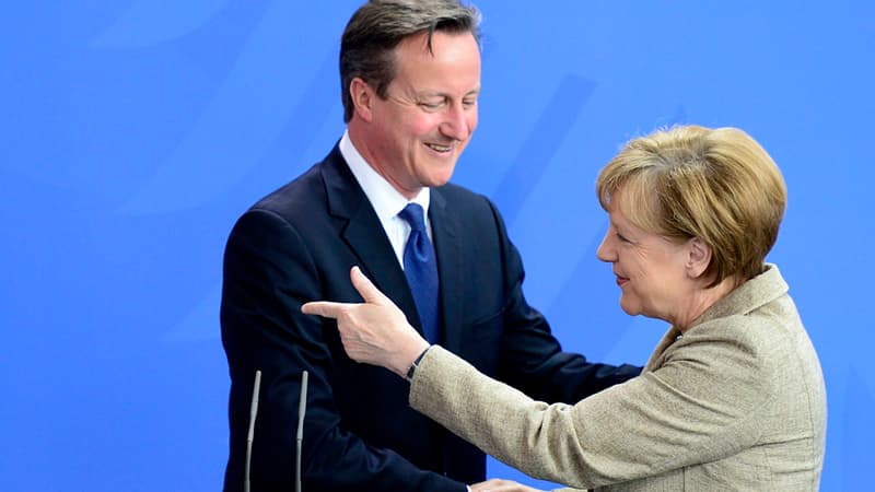 David Cameron et Angela Merkel lors de leur rencontre ce vendredi