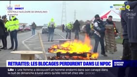 Retraites: les blocages continuent dans le Nord et le Pas-de-Calais