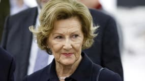 La reine Sonja de Norvège lors d'une visite à Paris, le 29 mars 2023. 