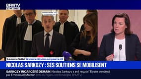 Rassemblement en soutien à Nicolas Sarkozy: "C'est l'occasion […] de le soutenir et de lui apporter de l'affection", affirme Laurence Saillet, ancienne députée européenne LR