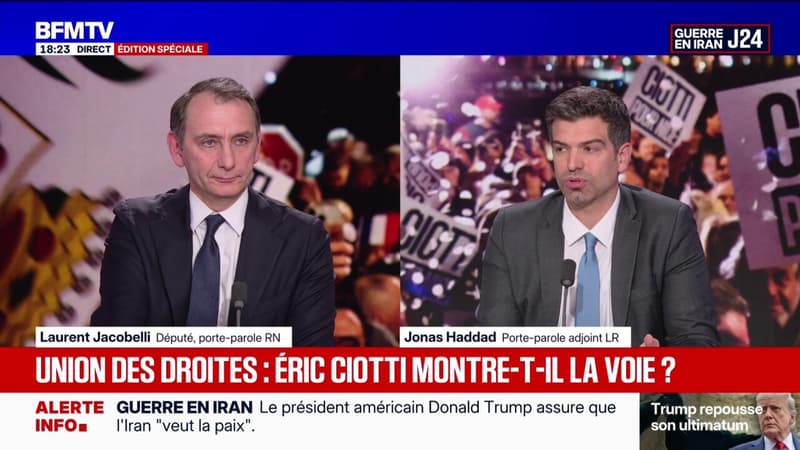 Union des droites: "Nous sommes une force politique indépendante", explique Jonas Haddad, porte-parole LR