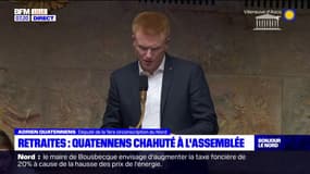 Retraites: Quatennens chahuté à l'Assemblée nationale 