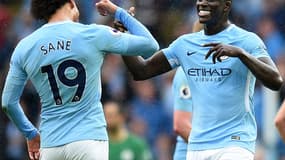 Leroy Sané et Benjamin Mendy