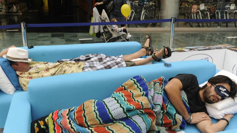 A Madrid, en 2001, un centre commercial a organisé un grand concours de sieste.