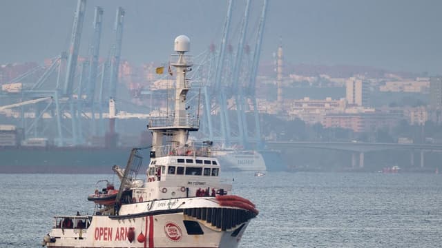 Le bateau Open Arms au large de l'Espagne en décembre 2018.
