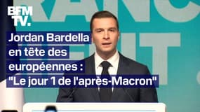 Le RN en tête des élections européennes: le discours intégral de Jordan Bardella