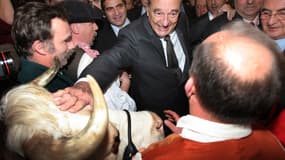 Jacques Chirac au Salon de l'agriculture, le 26 février 2008
