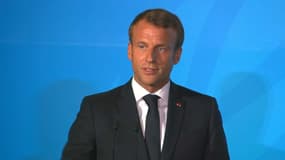 Emmanuel Macron à l'ONU ce mardi.