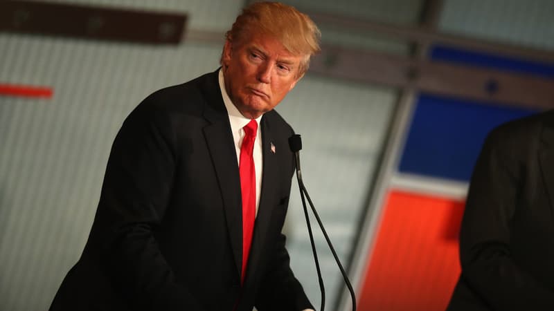 Donald Trump lors du 4e débat entre les candidats républicains, le 10 novembre, à Milwaukee. 