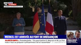 Angela Merkel est arrivée au Fort de Brégançon, où elle doit rencontrer Emmanuel Macron