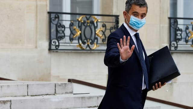 Le ministre de l'Intérieur Gérald Darmanin à l'Elysée, le 23 juin 2021