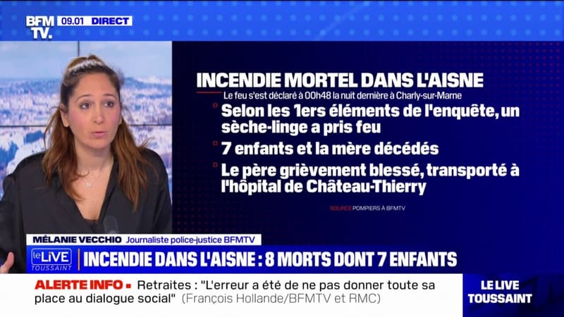 Incendie mortel dans l'Aisne: le sèche-linge à l'origine du feu selon les premiers éléments de l'enquête