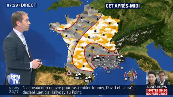 Météo du jeudi 12 avril 2018 l'après-midi. Météo du jeudi 12 avril 2018 l'après-midi.