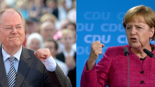 La chancelière et son rival du SPD s'affronteront lors d'un duel à la télévision dimanche soir.