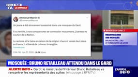 Meurtre dans une mosquée du Gard: "Le racisme et la haine en raison de la religion n'auront jamais leur place en France", déclare Emmanuel Macron  