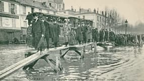 La crue de la Seine en 1901 a été destructrice