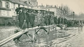 La crue de la Seine en 1901 a été destructrice