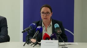 Cécile Gensac, la procureur de la République de Nimes (Gard) lors d'une conférence de presse le 2 mai 2025