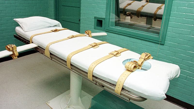 Une pièce où sont exécutés les prisonniers condamnés à mort à Huntsville, au Texas.