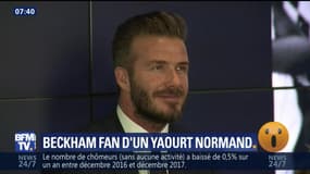 David Beckham fan d'un yaourt normand