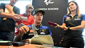 Fabio Quartararo après sa chute au GP des Pays-Bas, le 25 juin 2023