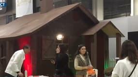 Un chalet... en chocolat à découvrir au salon du chocolat à Paris