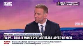 Vote de confiance à l'Assemblée nationale: Marine Le Pen "veut abaisser nos institutions", estime Marc Ferracci, ministre chargé de l'Industrie et de l'Énergie