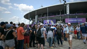 Le Stade de France à l'occasion de la première journée du tournoi olympique de rugby à 7, le 24/07/2024