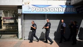 Une patrouille de police dans le quartier Pissevin - Valdegour à Nîmes