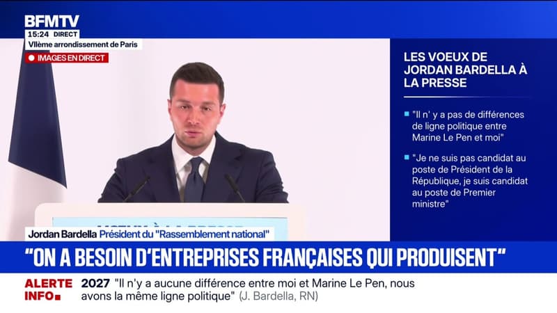 "Ingérence américaine" dans le procès du RN: Jordan Bardella estime que "la presse française a une responsabilité dans le fait de limiter la circulation des fake news"