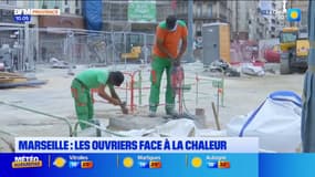 Marseille: comment les ouvriers du BTP font face à la chaleur