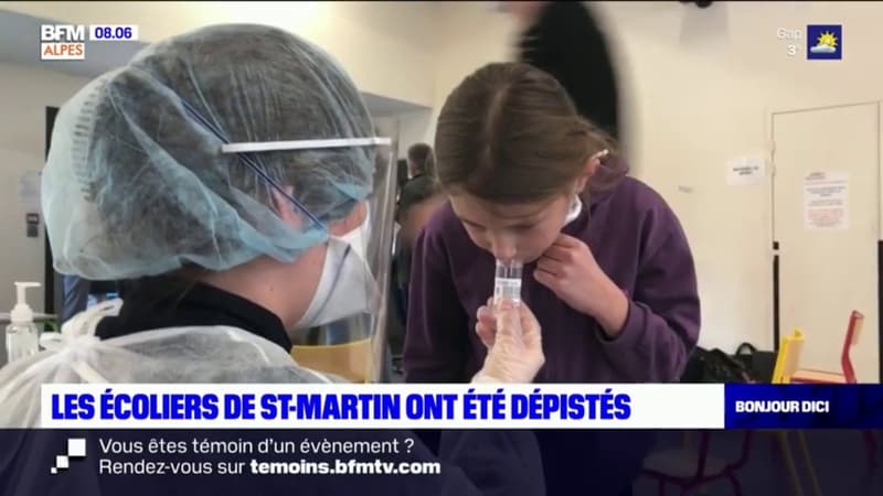 Saint-Martin-de-Queyrières: des écoliers dépistés avec des tests salivaires
