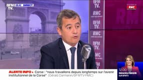 Gérald Darmanin sur les tensions en Corse: "Nous ne cédons pas à la pression de la rue"