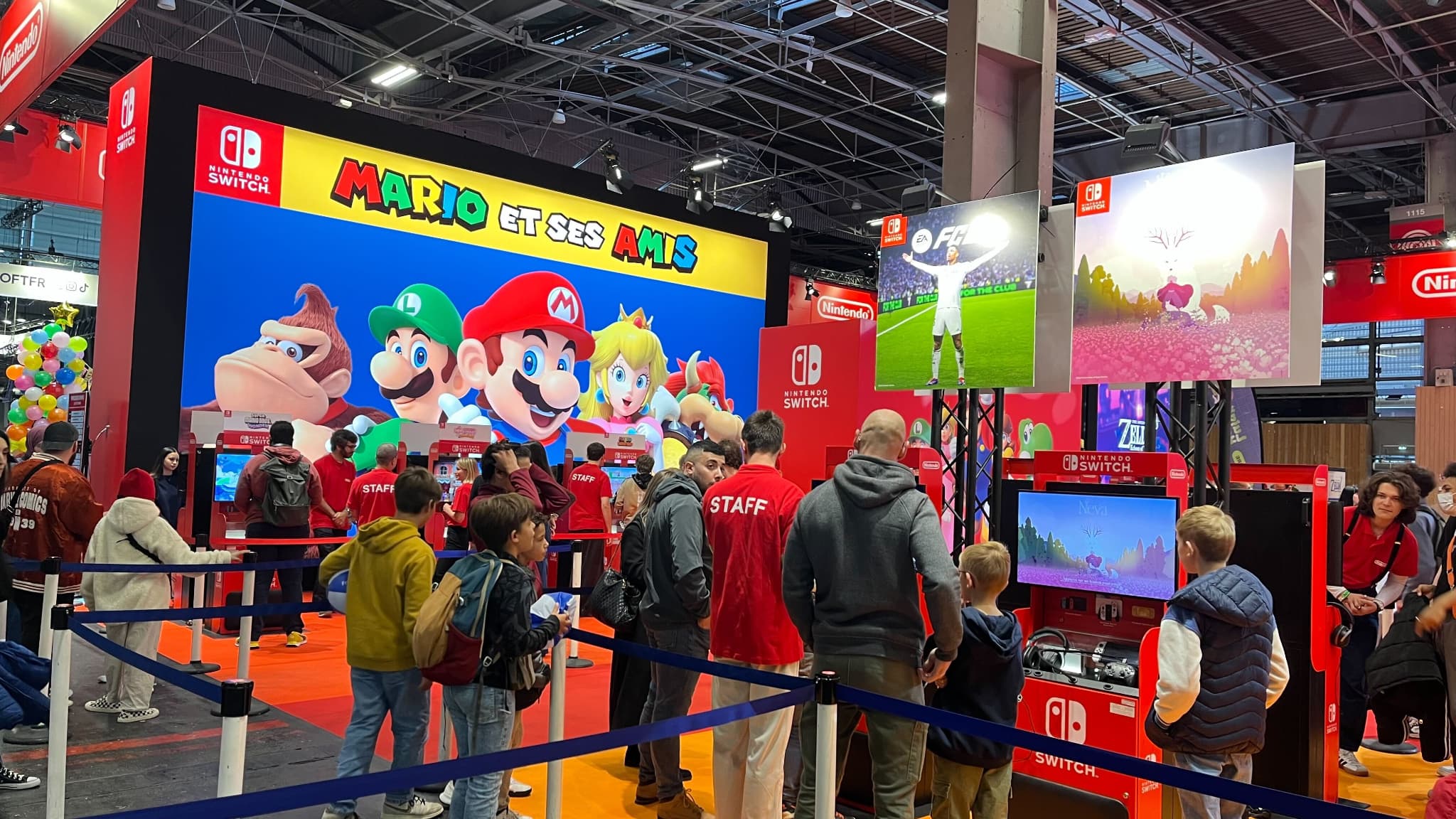 Le stand Nintendo à la PGW. Le stand Nintendo à la PGW.