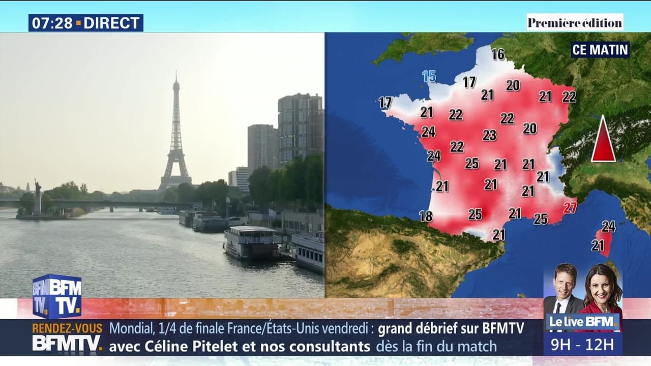 Les Previsions Meteo Du Jt De 13 Heures Du 27 Juin 2019 Lci