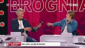 Insolite: Louis Boyard fait dédicacer... sa chicha par Denis Brogniart
