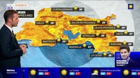 Météo Bouches-du-Rhône: plein soleil et températures estivales ce jeudi, 27°C à Marseille 
