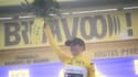 Demi Vollering s'emparant du maillot jaune sur l'avant-dernière étape du Tour de France Femmes, 29 juillet 2023