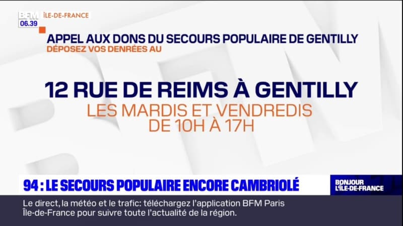Val-de-Marne: le Secours populaire de Gentilly a encore été cambriolé