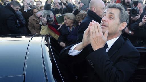 Nicolas Sarkozy à Châtelaillon-Plage le 29 janvier 2014.