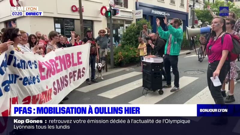 Oullins: mobilisation contre les polluants éternels près du site d'Arkema