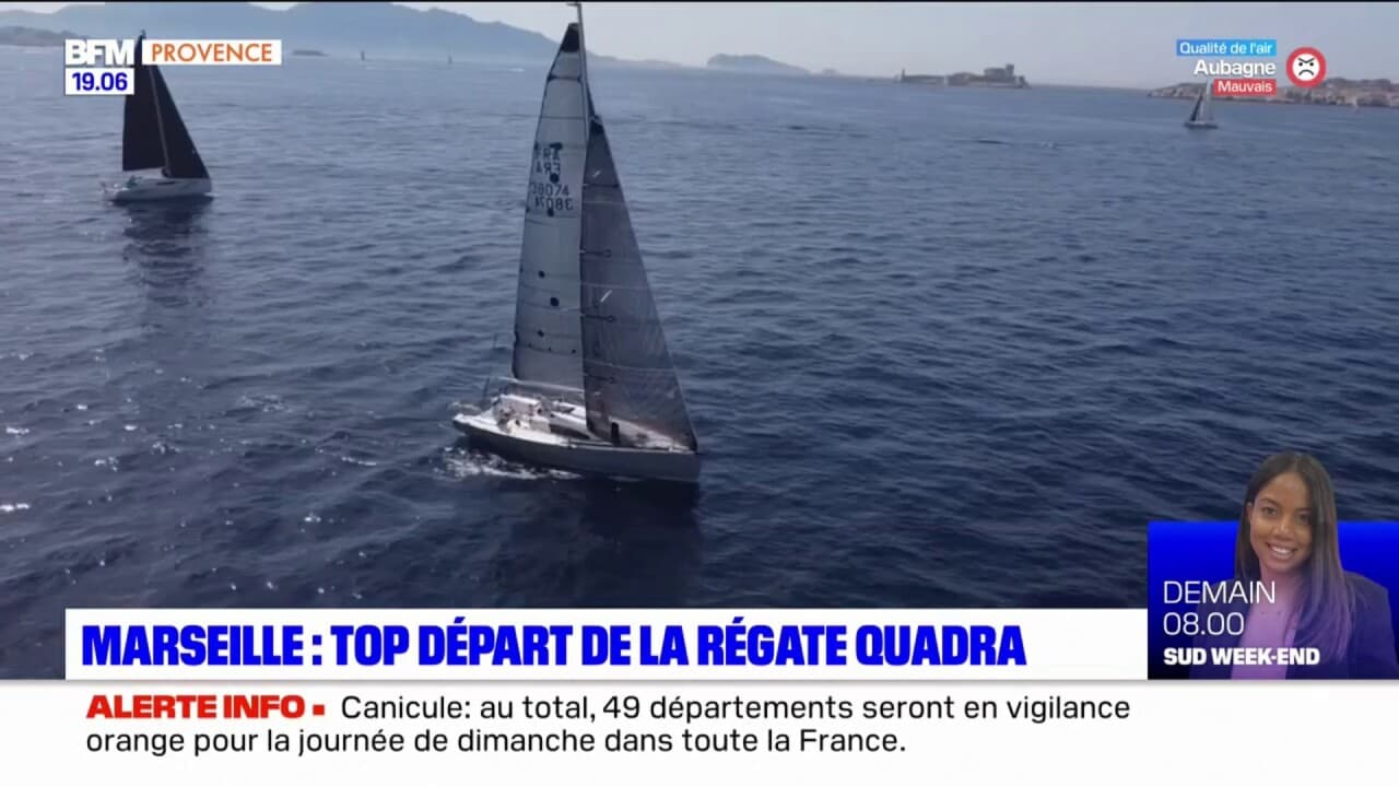 Marseille: les participants de la Régate Quadra ont pris la mer ce samedi
