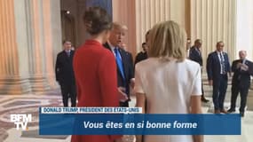 Quand Donald Trump commente "la bonne forme" de Brigitte Macron