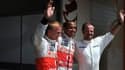 Le Brésilien, ici à droite sur le podium du GP d'Europe à Valence, n'avait plus remporté de courses depuis cinq ans. Cette saison, à 37 ans, 2e du championnat, il renait au volant de sa Brawn.