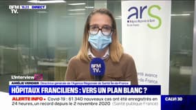 Covid-19: Amélie Verdier (ARS Île-de-France) annonce le déclenchement du plan blanc dans la région dès ce jeudi