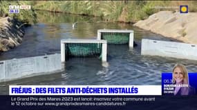 Des filets anti-déchets installés sur des cours d'eau à Fréjus