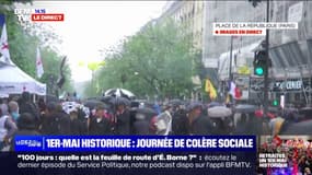 1er-Mai: le cortège parisien a commencé sa déambulation dans le calme 