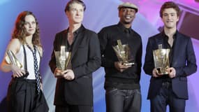 Vanessa Paradis, Etienne Daho, MC Solaar et Renan Luce aux Victoires de la Musique en 2008