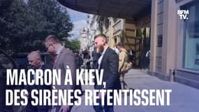 Emmanuel Macron à Kiev: le bruit des sirènes dans la capitale ukrainienne